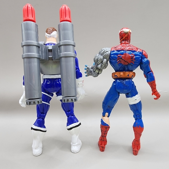 1996 Spider-Man Animated Lot Cyborg & Nick Fury 5 Inch Toy Biz Spiderman - Picture 4 of 6